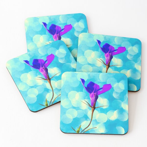 Item preview, Purple Lobelia Flower designed and sold by FOLK ART FUSION by heidiannemorris.