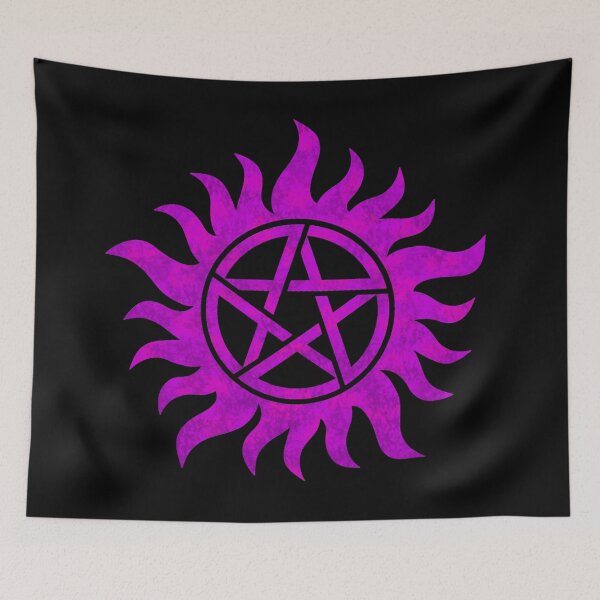 Item preview, Purple Anti-Possession Symbol (Black) designed and sold by Cosmic Cutenesss.