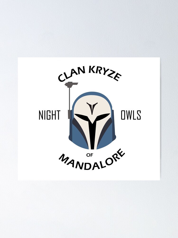 Clan Kryze Logo Poster By Jwgraphics Redbubble
