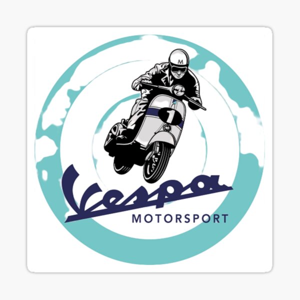 Motorsport Vespa Sticker
