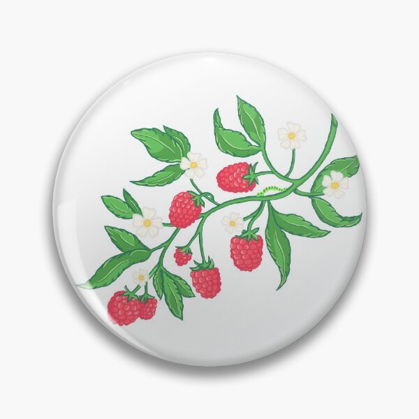 Item preview, Vintage Style Raspberries with White Flowers designed and sold by The-Floraline.