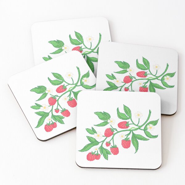Item preview, Vintage Style Raspberries with White Flowers designed and sold by The-Floraline.