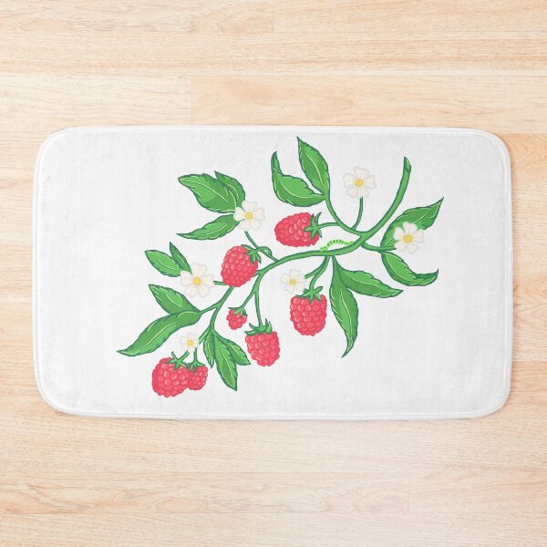 Item preview, Vintage Style Raspberries with White Flowers designed and sold by The-Floraline.