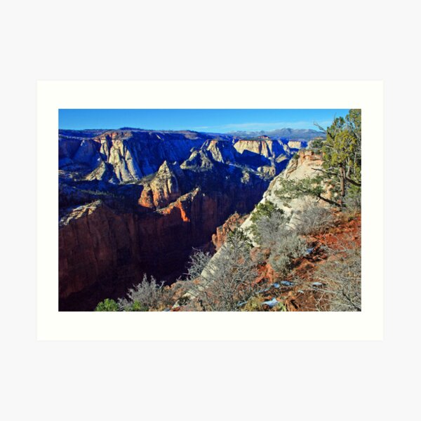 Zion from Above Art Print