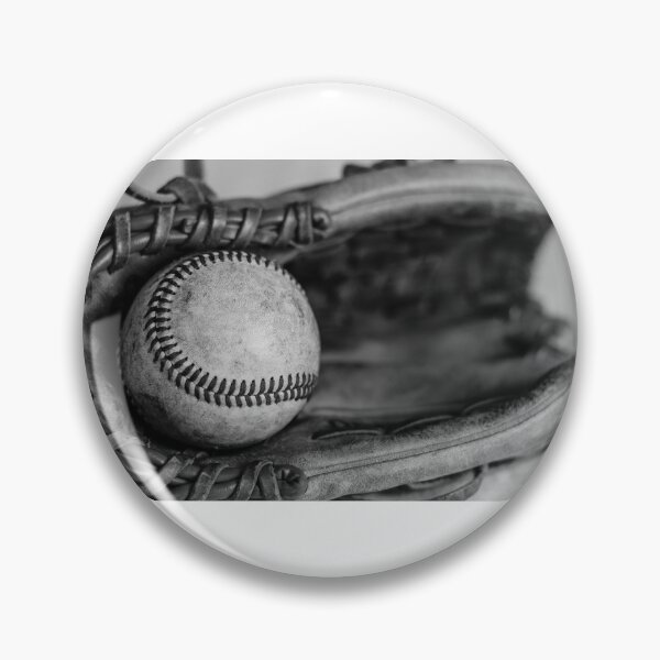 Item preview, Baseball in glove black and white designed and sold by azebrowskiphoto.