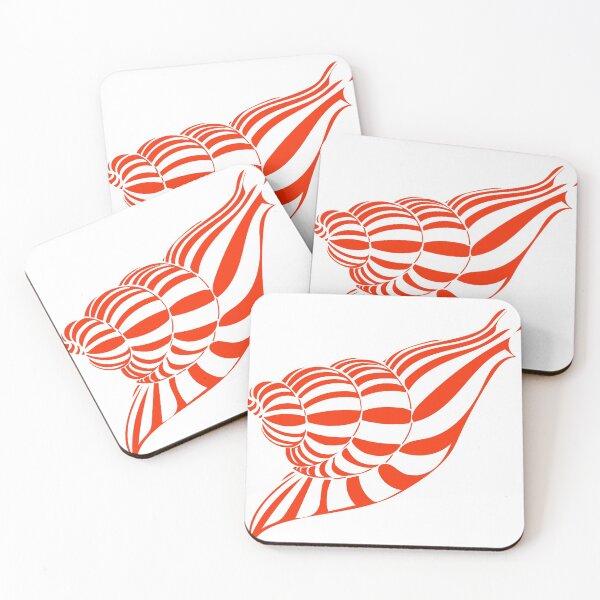 Item preview, Red Peppermint Swirl Snail Gastropod Mollusk Shell designed and sold by RJKpoyp.
