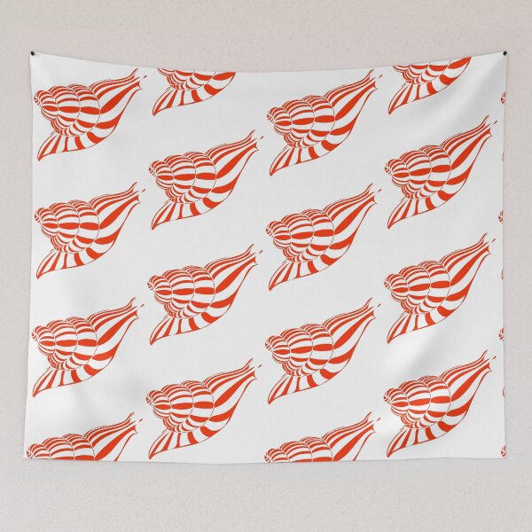 Item preview, Red Peppermint Swirl Snail Gastropod Mollusk Shell designed and sold by RJKpoyp.