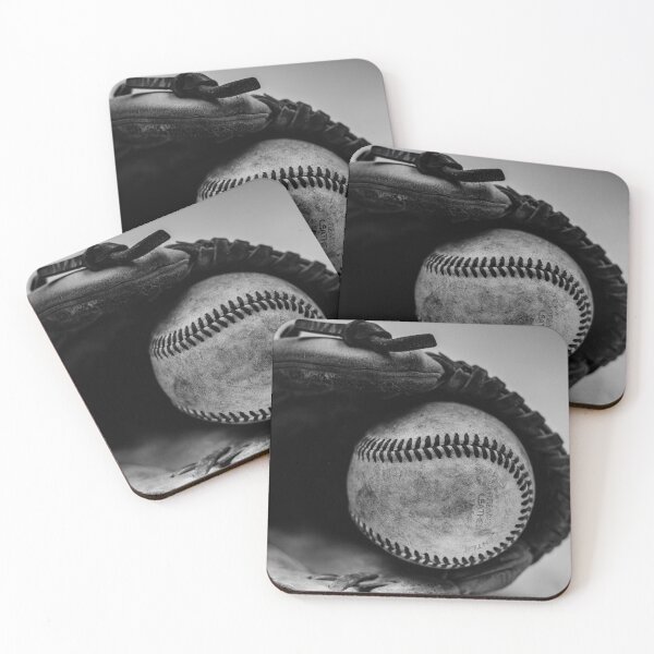 Item preview, black and white baseball glove designed and sold by azebrowskiphoto.