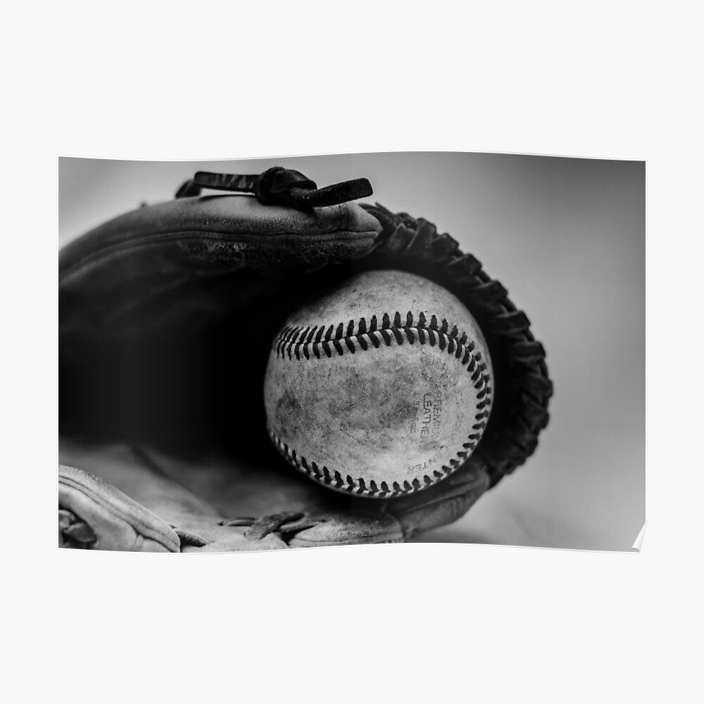 Old Vintage Baseball Background.' Photographic Print - soupstock 