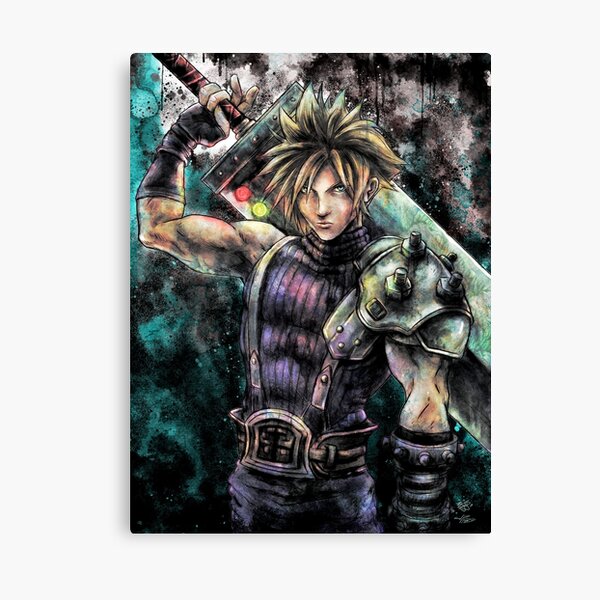 Cloud Painting Portrait Canvas Print