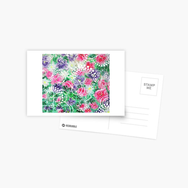 Swirly Dots by Jan Marvin Postcard