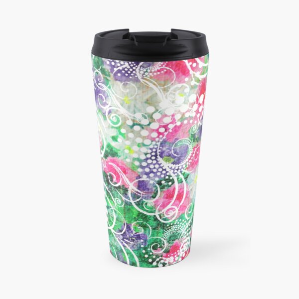 Swirly Dots by Jan Marvin Travel Mug