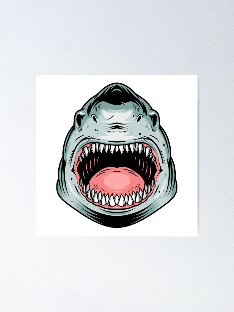 Shark Teeth  Poster for Sale by theAcollection