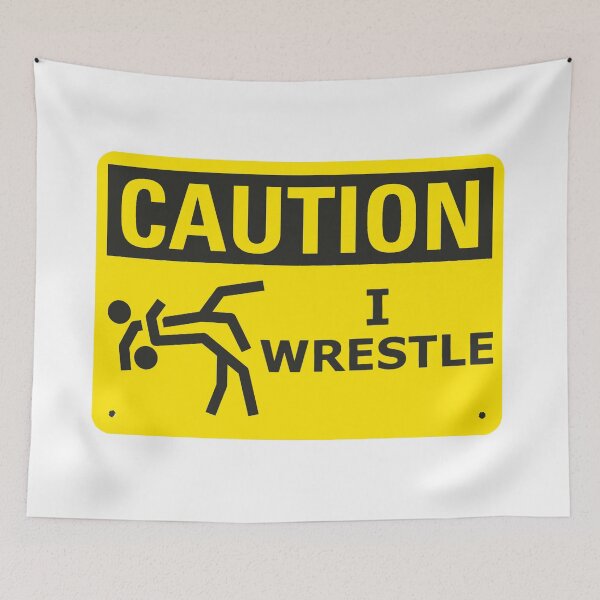 Item preview, Caution I Wreslte  designed and sold by Noah357.