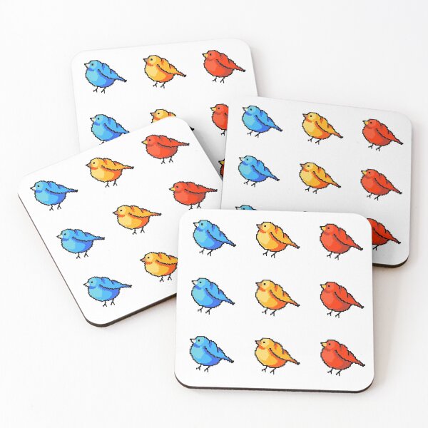 Item preview, 3 colorful small birds designed and sold by ozdv.