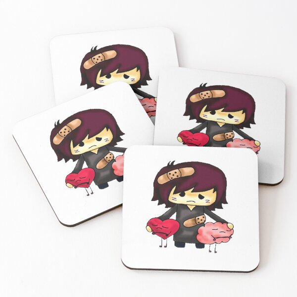 Item preview, Cute Head and Brain vs Heart They Always Fight Against Each Other designed and sold by Opal Print.