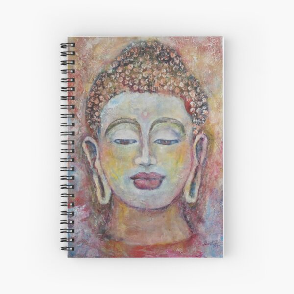 Just be,  love and compassion Buddha impression Spiral Notebook