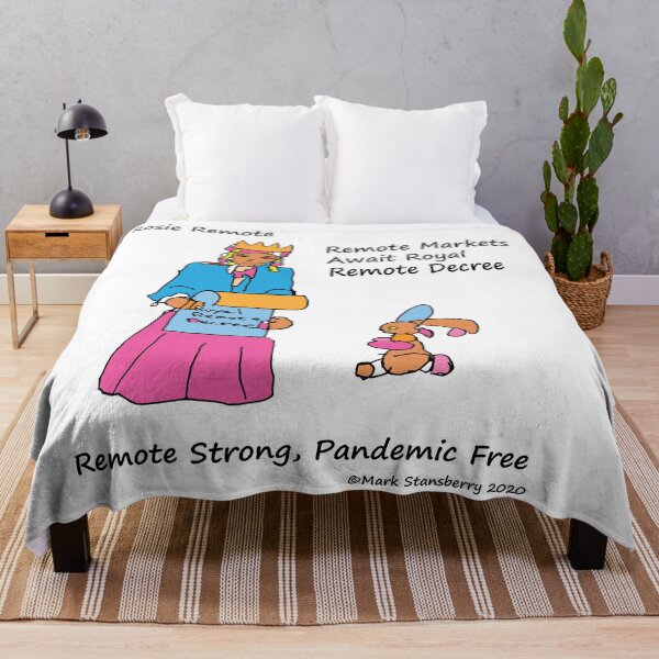 Item preview, Rosie Remote Work at Home, TeresaTown at Redbubble 2020 designed and sold by Mark Stansberry.