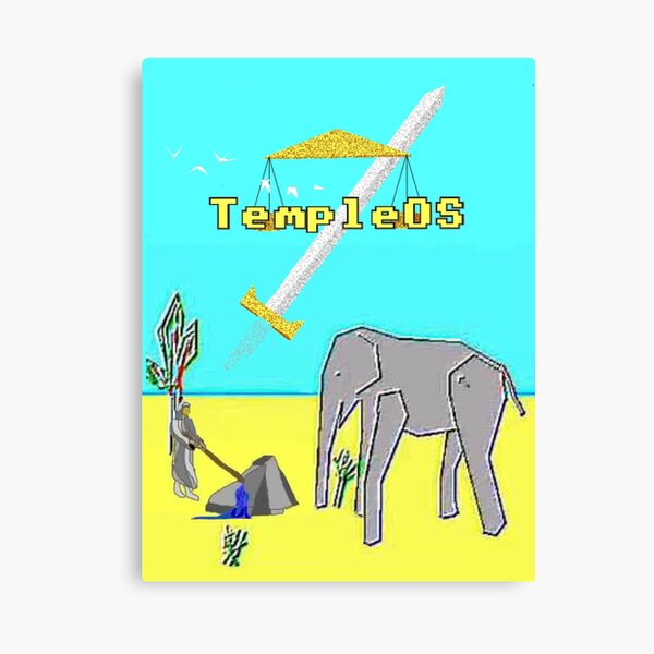 Item preview, God's Favorite Elephant ( Temple OS ) designed and sold by BaphometArtist.