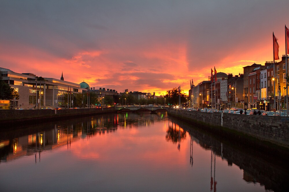 "Dublin Sunset" by Aaron Corr Redbubble
