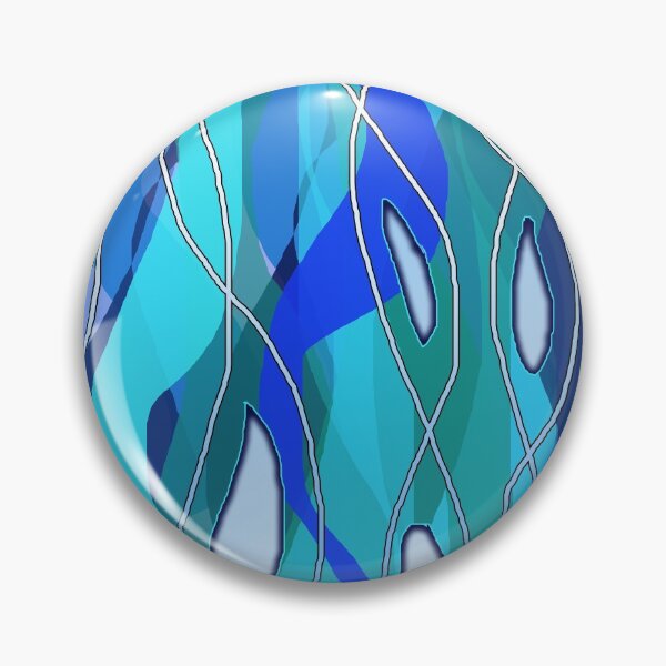 Item preview, Wavy Blue Abstract designed and sold by bloomingvine.