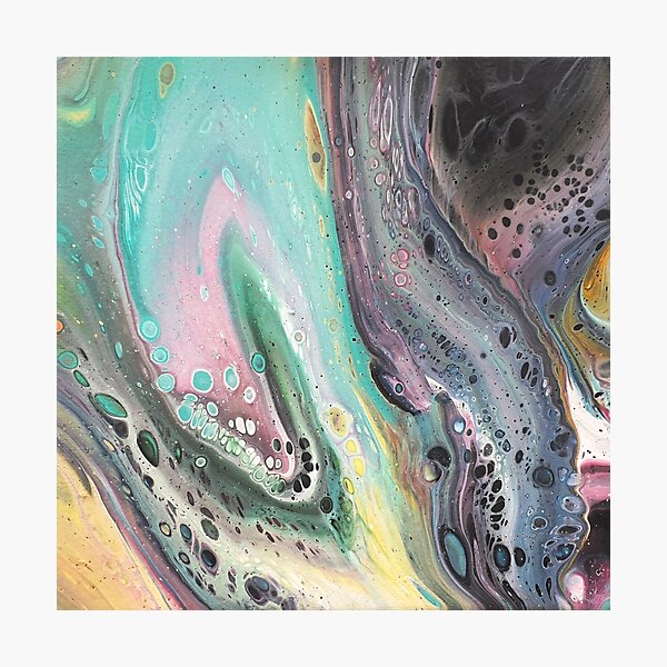 SpaceDream acrylic pour artwork Photographic Print