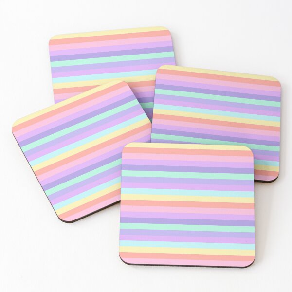 Item preview, cute pastel rainbow colorful stripes background pattern designed and sold by TheSimpleMan.