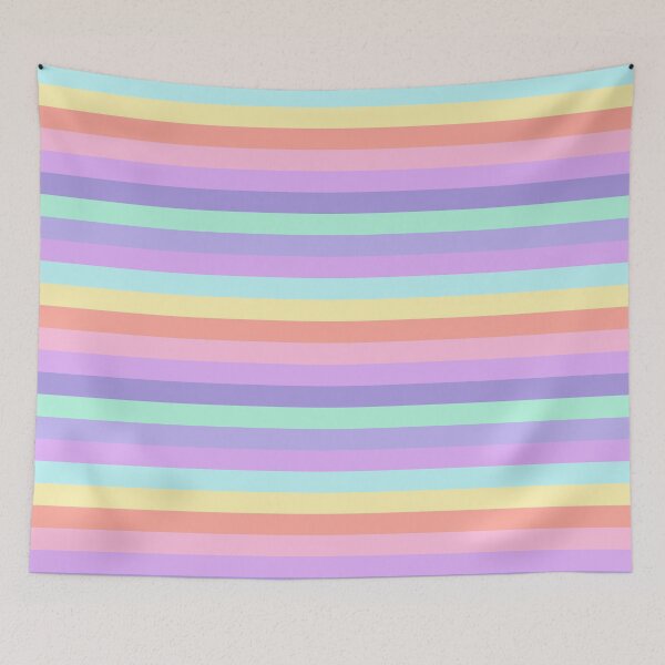 Item preview, cute pastel rainbow colorful stripes background pattern designed and sold by TheSimpleMan.