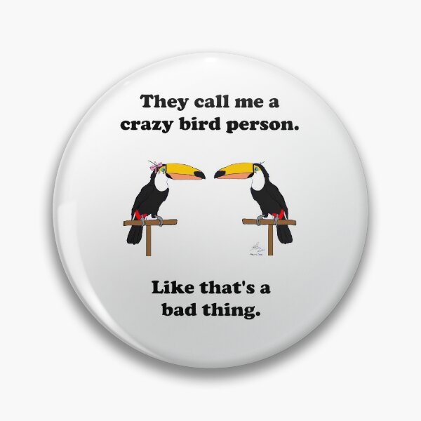 Item preview, Crazy Bird Person with Toucans designed and sold by Laughing Parrot Studio.