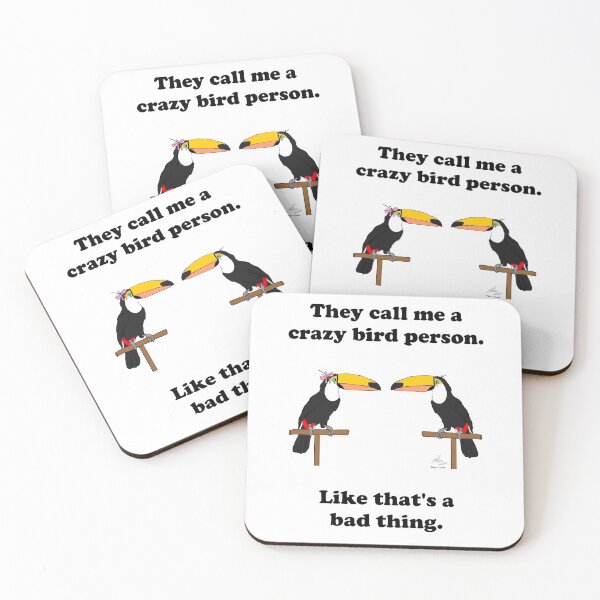 Item preview, Crazy Bird Person with Toucans designed and sold by Laughing Parrot Studio.