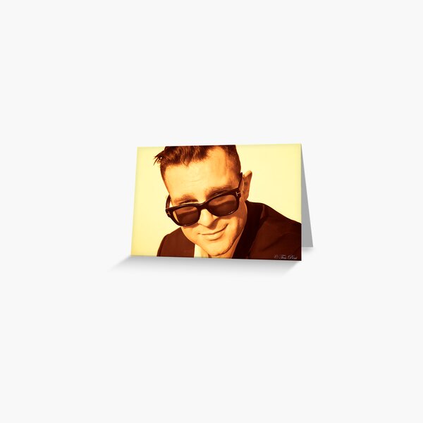 David Campbell - Retro portrait 2012 Greeting Card