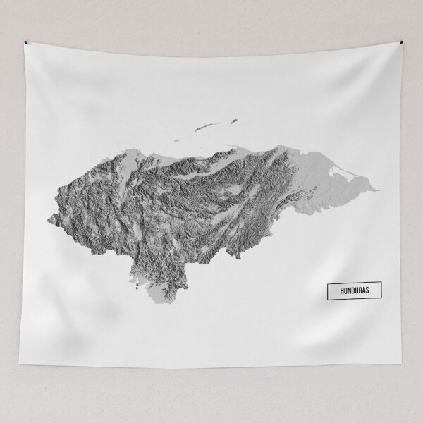 Item preview, Relief Map of  Honduras designed and sold by ThinkAboutMaps.