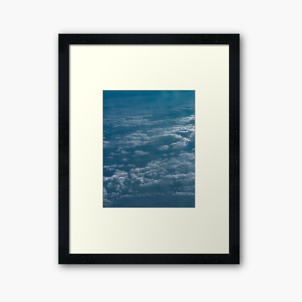 Deep Blue Above Framed Art Print