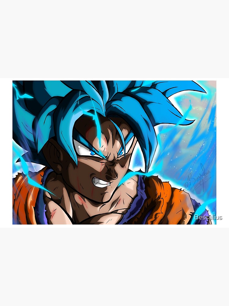 Goku super saiyan Blue by bessalius Spiral Notebook by Bessalius