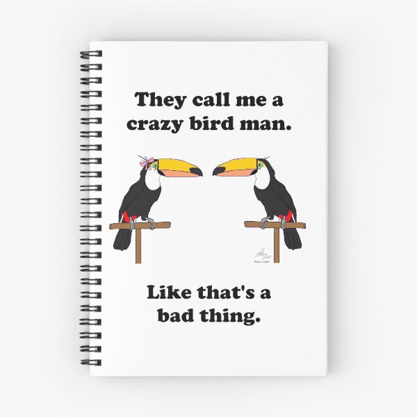 Item preview, Crazy Bird Man with Toucans designed and sold by Laughing Parrot Studio.