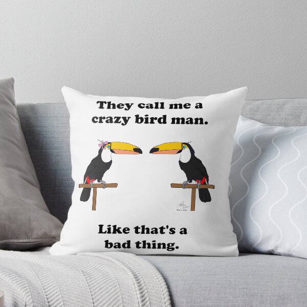 Item preview, Crazy Bird Man with Toucans designed and sold by Laughing Parrot Studio.
