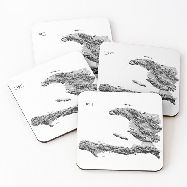 Item preview, Relief Map of Haiti designed and sold by ThinkAboutMaps.