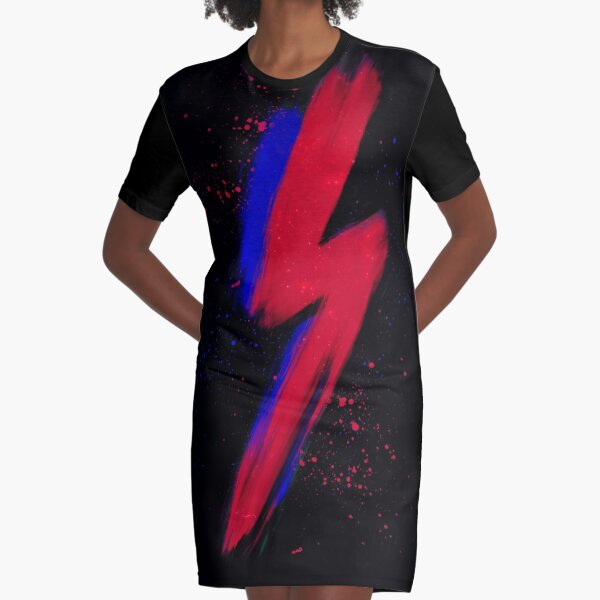 Blitz-Pinsel T-Shirt Kleid