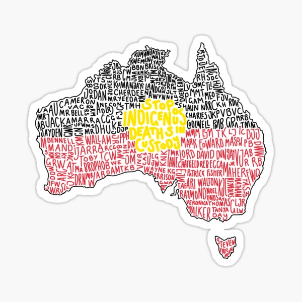 Stop Indigenous Deaths in Custody - Australia Sticker