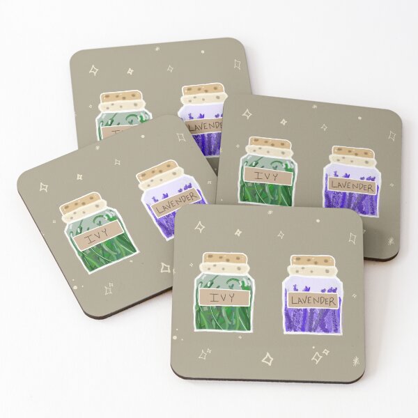 Item preview, Botanical Ingredients in Cork Jars - Ivy and Lavender designed and sold by Alexandra Renee.