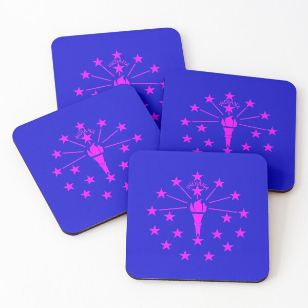 Item preview, Indiana State Flag Pink designed and sold by ArtofDissent.