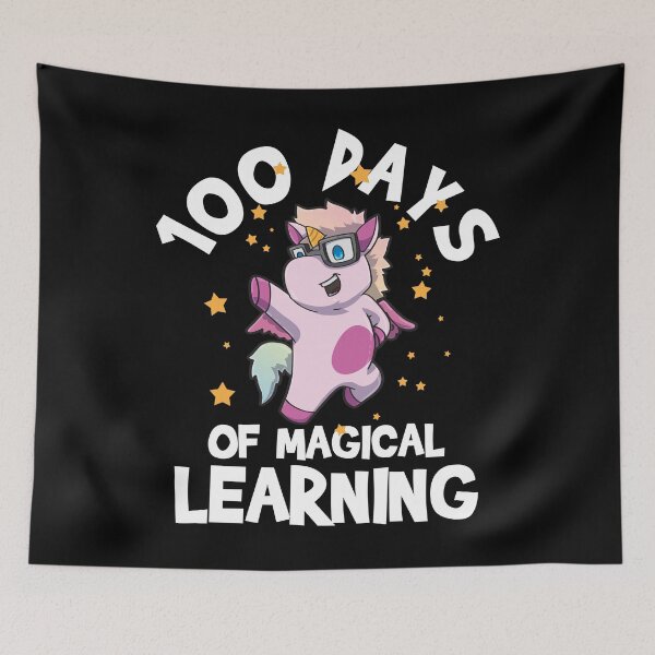 Item preview, 100 Days of School Student Unicorn designed and sold by 4tomic.