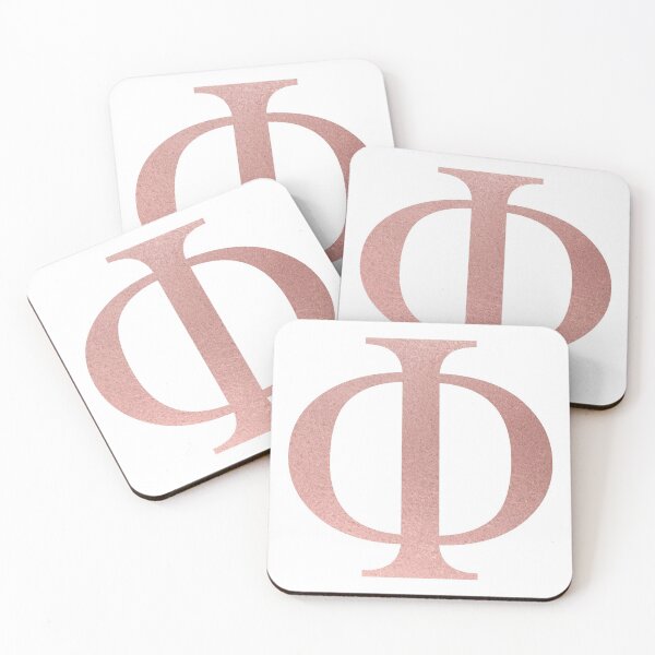 Item preview, PHI ROSE GOLD GREEK LETTER designed and sold by Stickers by SoSrat.