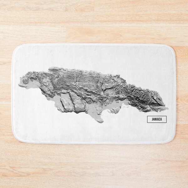 Item preview,  Relief Map of Jamaica designed and sold by ThinkAboutMaps.