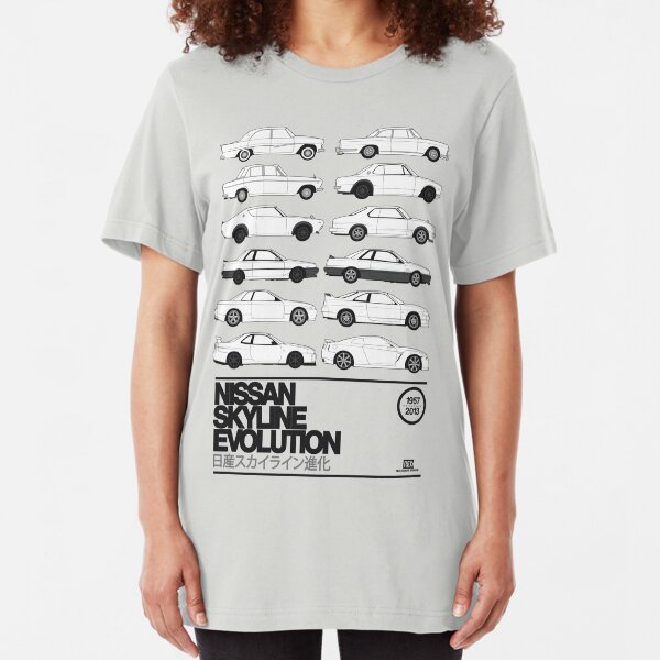 Nissan Skyline History Slim Fit T-Shirt