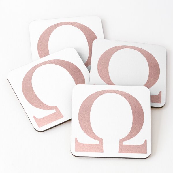 Item preview, OMEGA ROSE GOLD GREEK LETTER designed and sold by Stickers by SoSrat.