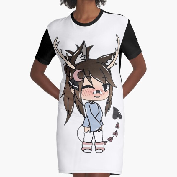 Gacha Life Half Demon Half Angle Graphic T Shirt Dress By I Hate School Redbubble