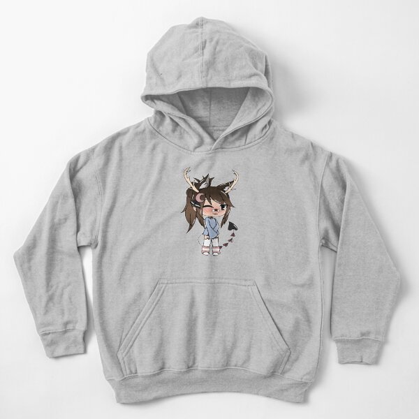 Kawaii Gacha Deer Cornes Female Girl Gacha life series gachalife Kids Pullover Hoodie