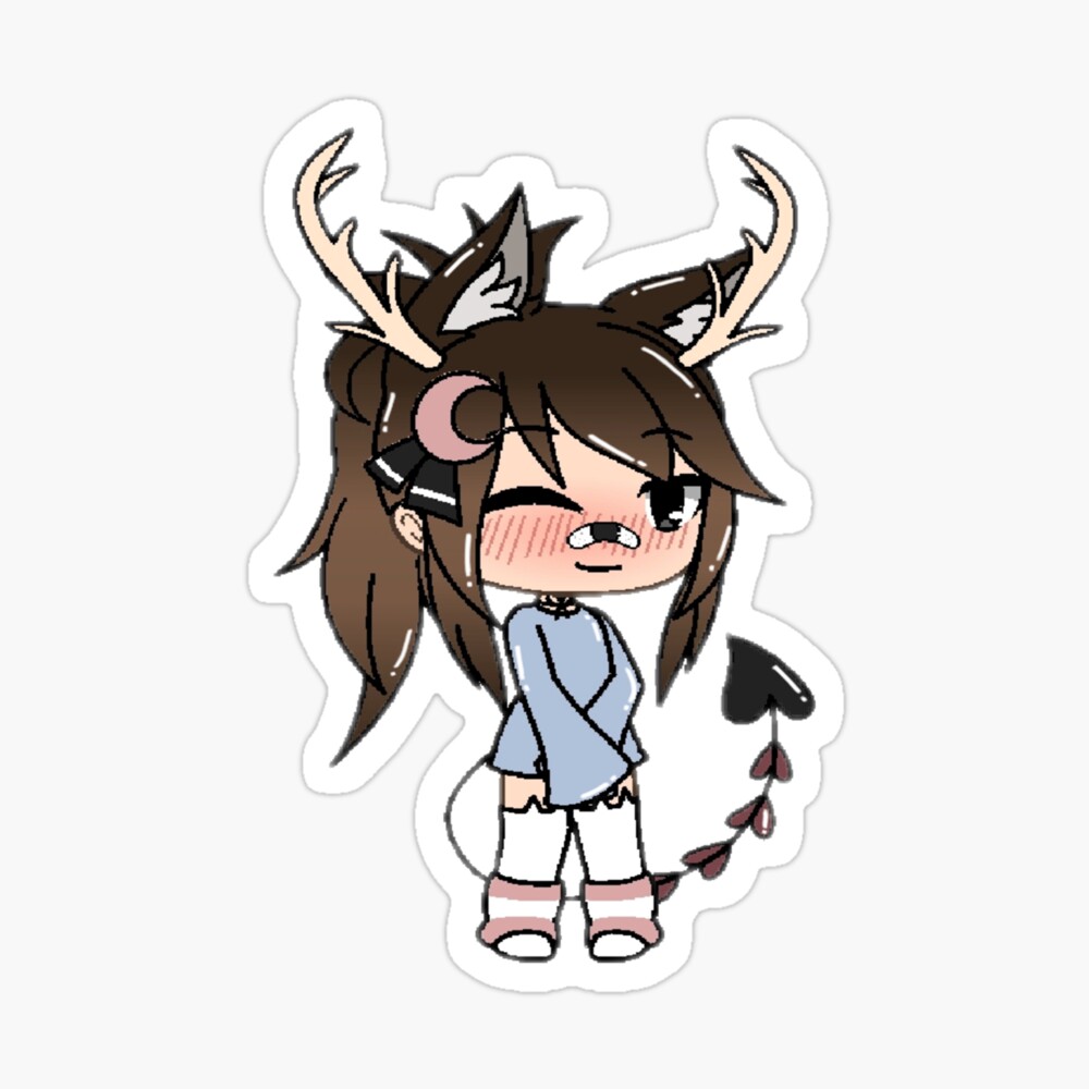 Kawaii Gacha Deer Cornes Female Girl Gacha Life Series Gachalife Photographic Print For Sale By Sadek Redbubble