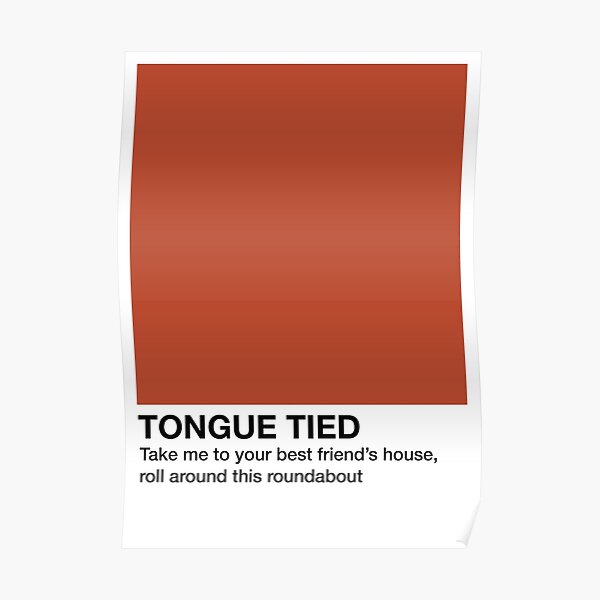 Tongue Tied - Pantone Swatch Poster